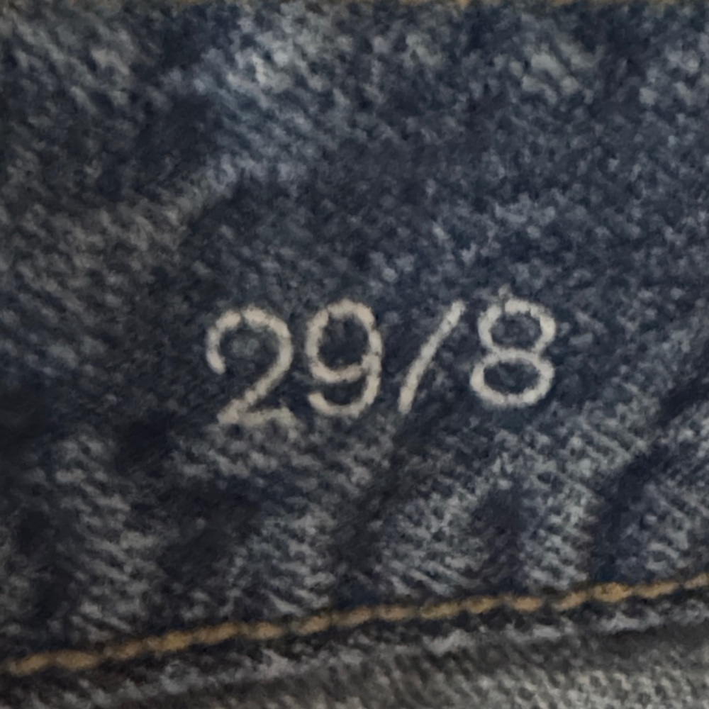 LOFT Distressed Blue Jean Shorts - Picture 6 of 8